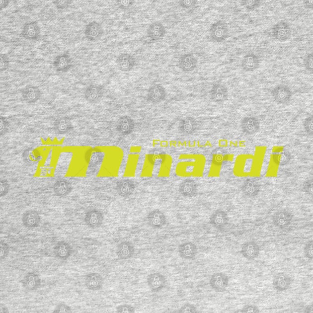 Minardi Formula 1 Team logo - minardi yellow by retropetrol